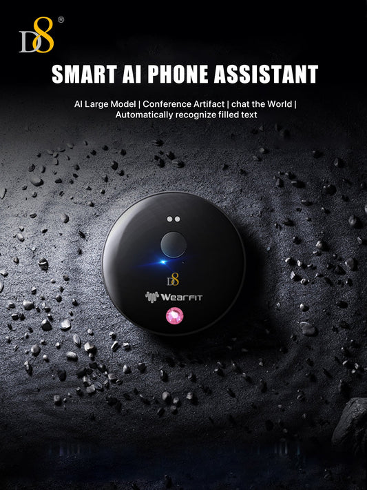 D8 AI Translator Recorder,Al Large Model |Conference Artifact | chat the World| Automatically recognize filled text Language Translator Device with APP Control, 50+ Languages Chat aroundtheworld and communicate worry-free ,NO FEE for Translate & Audio Tr